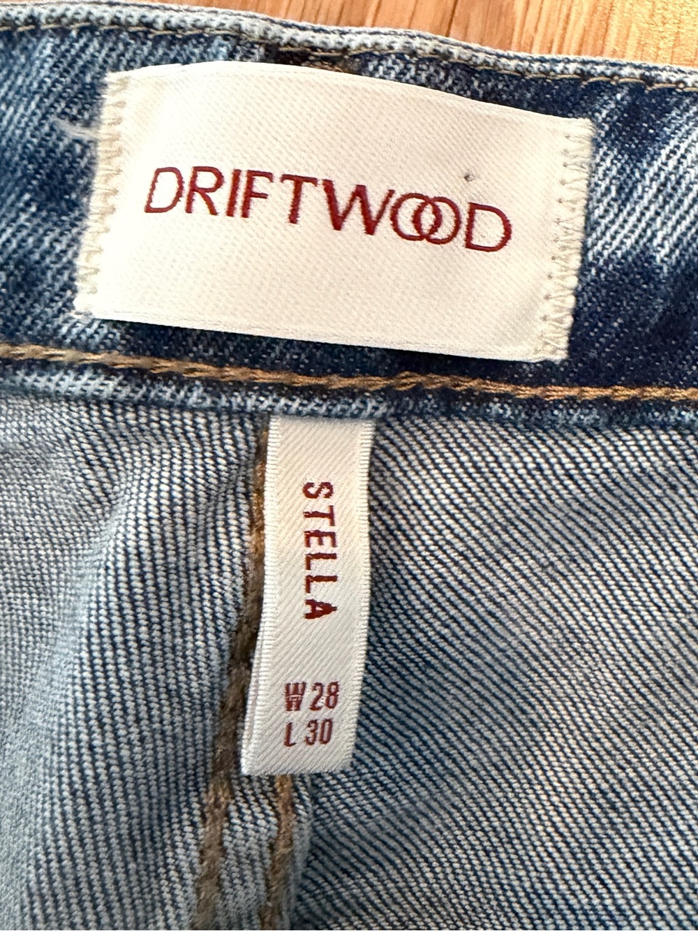 DRIFTWOOD Blue Denim Stella Jeans with Floral Embroidery - Picture 7 of 7